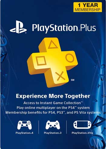 PlayStation Plus 1 Year Membership Card United States Digital Code