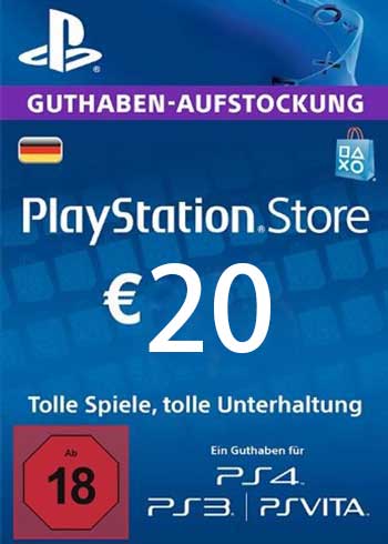 PlayStation 20 Euro Gift Card Germany Digital Code