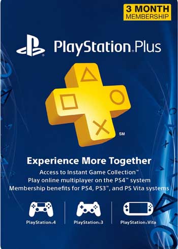 PlayStation Plus 3 Months Membership Card United States Digital Code