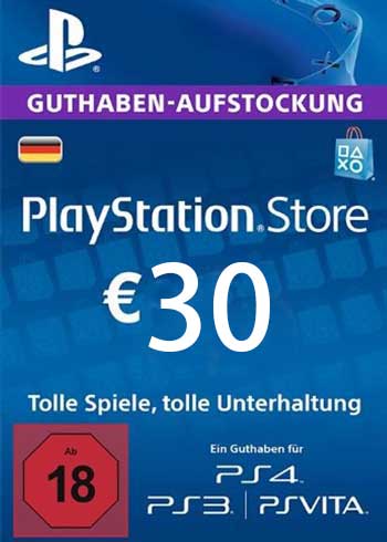 PlayStation 30 Euro Gift Card Germany Digital Code